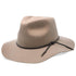 Monterey - Walrus Hats Light Brown Wool Felt Wide Brim Fedora Hat - H7010